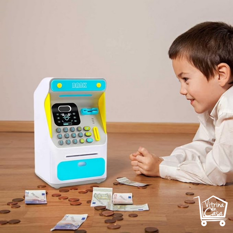 CAJA FUERTE PARA NIÑOS CON RECONOCIMIENTO FACIAL + TARJETA.