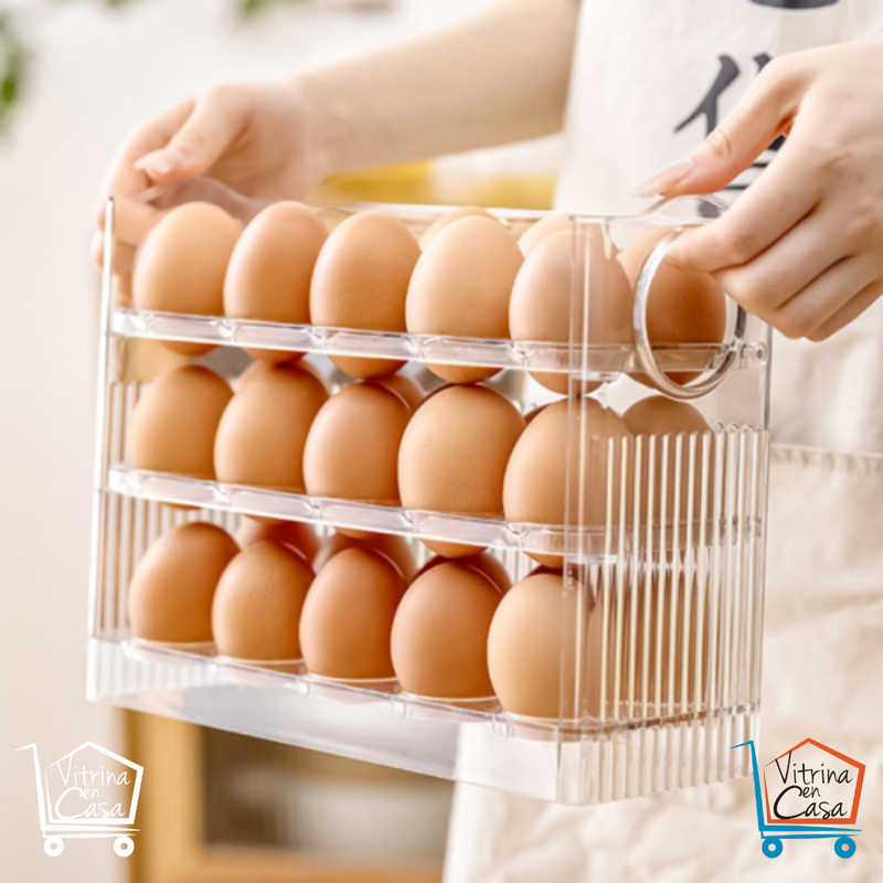 ORGANIZADOR DE HUEVOS PARA NEVERA🥚✨