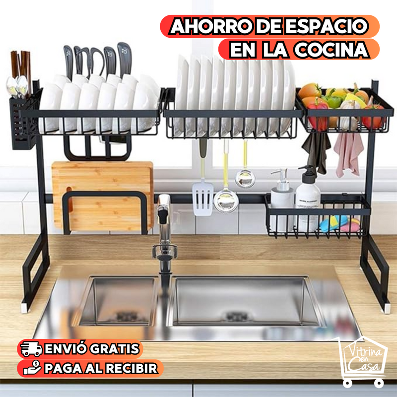 ORGANIZADOR Y ESCURRIDOR DE PLATOS