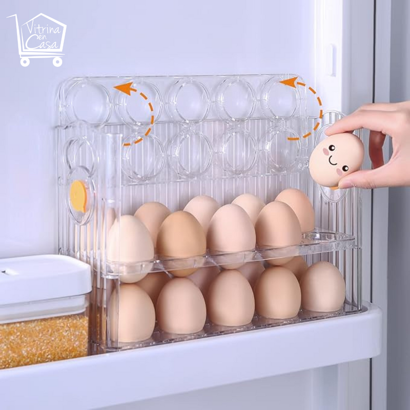 ORGANIZADOR DE HUEVOS PARA NEVERA🥚✨