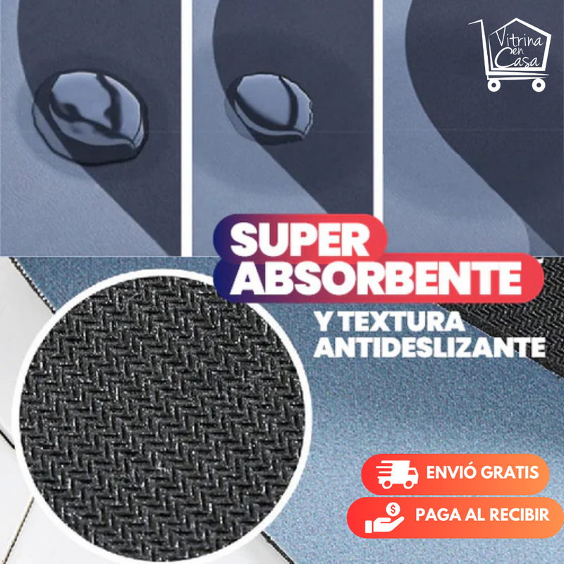 PROMO 2X1 ALFOMBRA DE BAÑO ANTIDESLIZANTE SÚPER ABSORBENTE.