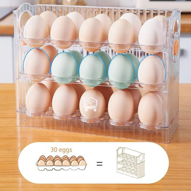 ORGANIZADOR DE HUEVOS PARA NEVERA🥚✨