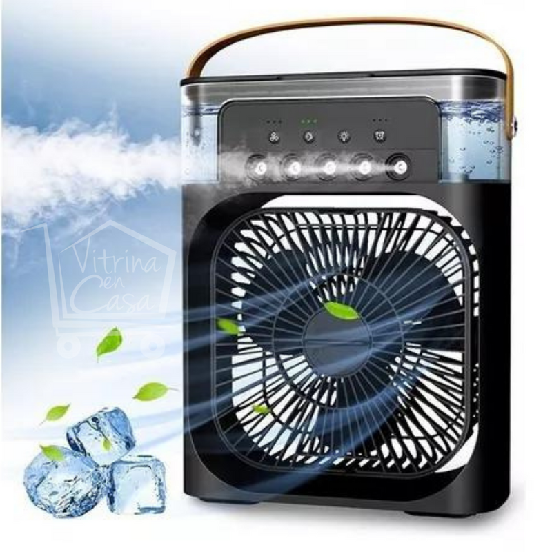 MINI AIRE ACONDICIONADO 3 EN 1 PORTATIL + VENTILADOR + HUMIDIFICADOR ®