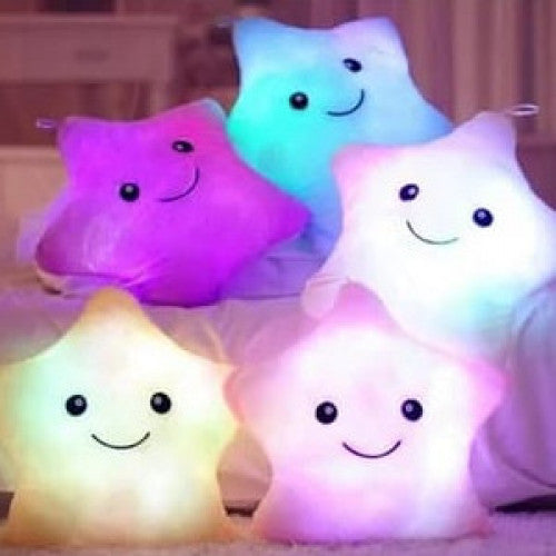 COJIN PELUCHE ESTRELLA CON LUZ LED