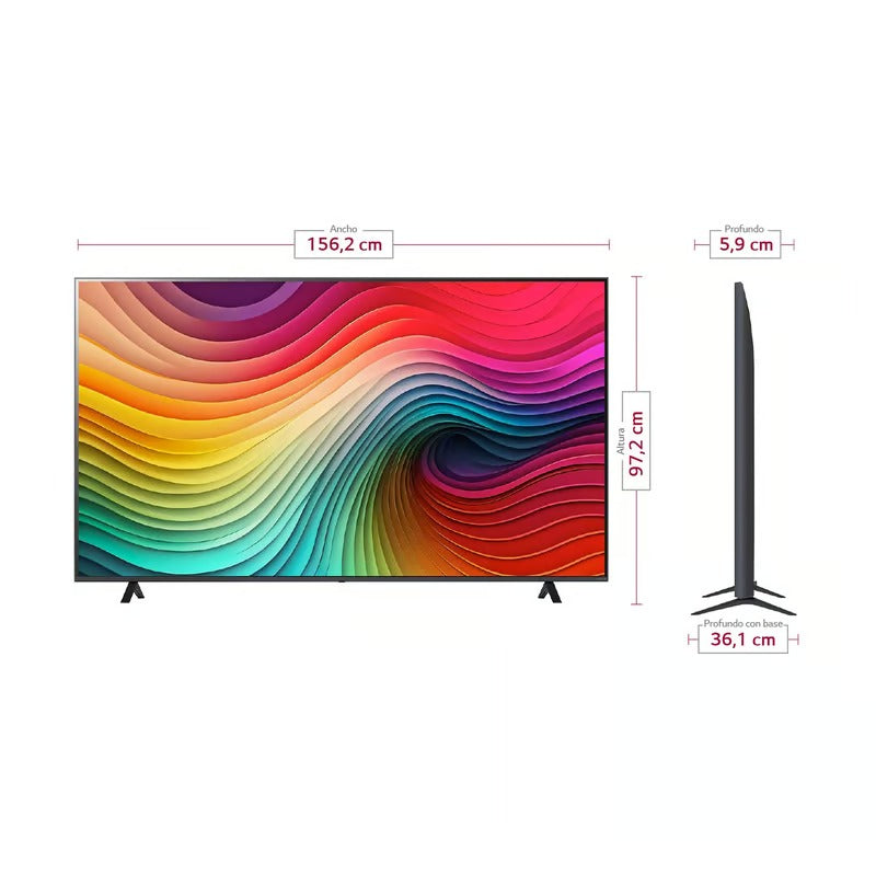 Televisor LG NANO CELL | 70 pulgadas 4K UHD | Smart TV AI webOS24